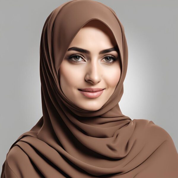 Chiffon hijab-brown